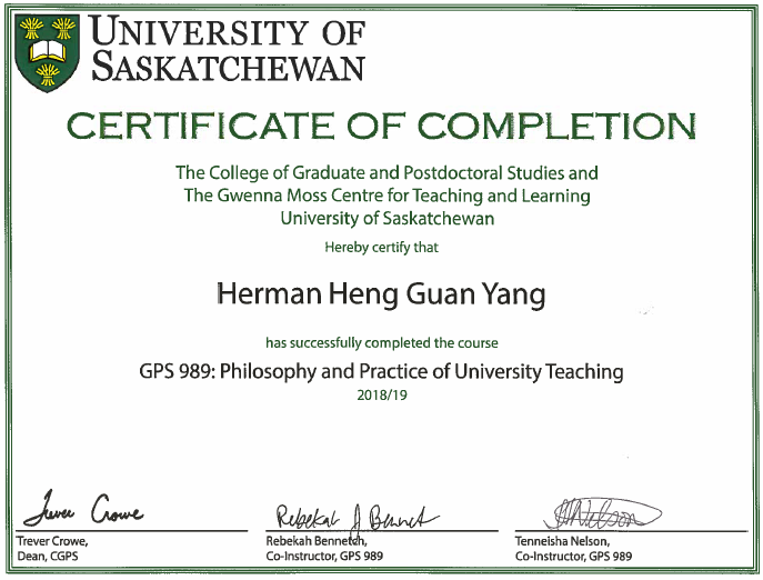 GPS 989 Cert